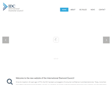 Tablet Screenshot of internationaldiamondcouncil.org
